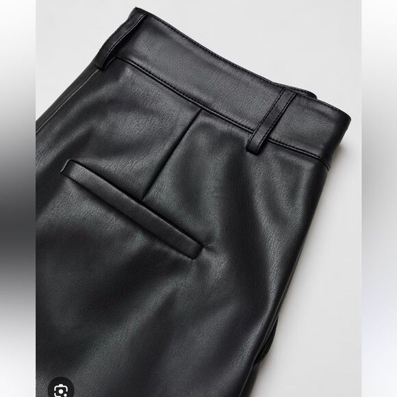 Zara Other - Zara Faux Leather Shorts Mens Black Size 30 Nwt